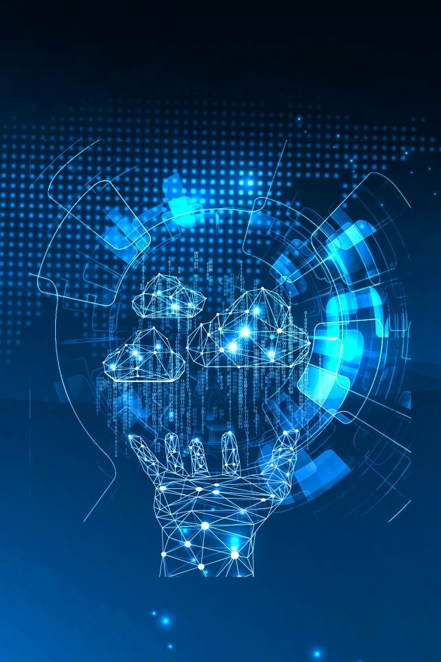 Free Blue Business Big Data Wallpaper: Download Now