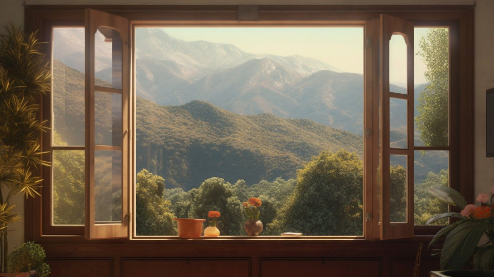 Transform Your Space with a Breathtaking Mountain View Background