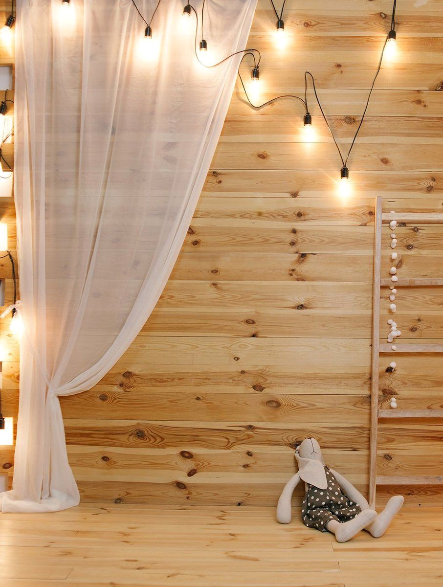 Cozy Wood Backdrop for 1st Birthday Photos