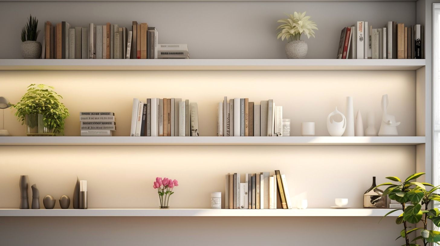 Elevate Your Zoom Game: Modern Office Bookcase Backdrop