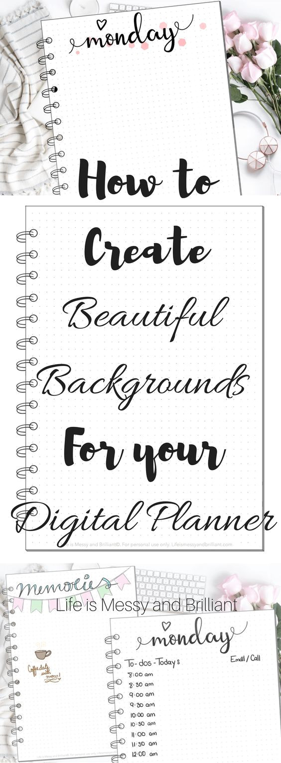 Transform Your Planner with DIY Backgrounds