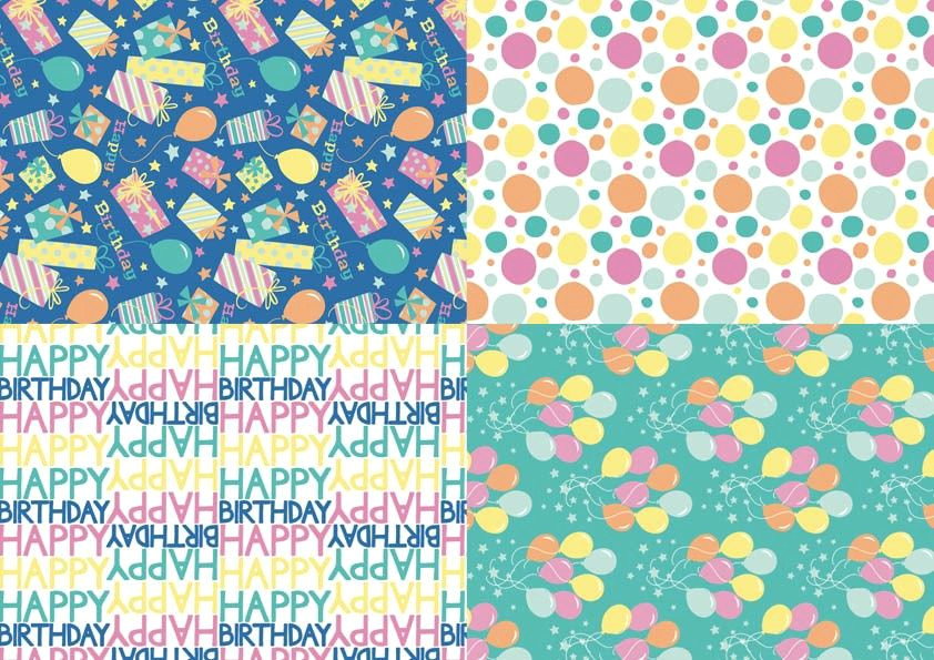 Happy Birthday Papers: 50+ Colorful Free Prints