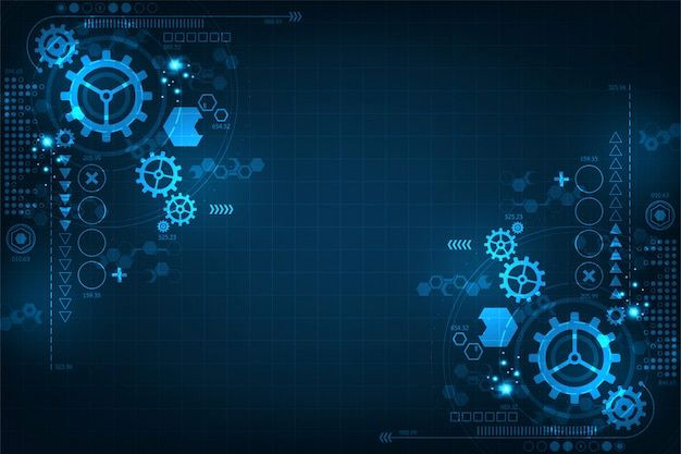 Mechanical Gears Vector Illustration
