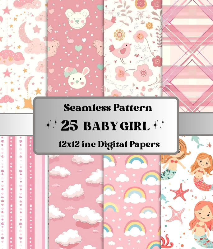 Girl’s Adorable One-Night Stand Seamless Pattern