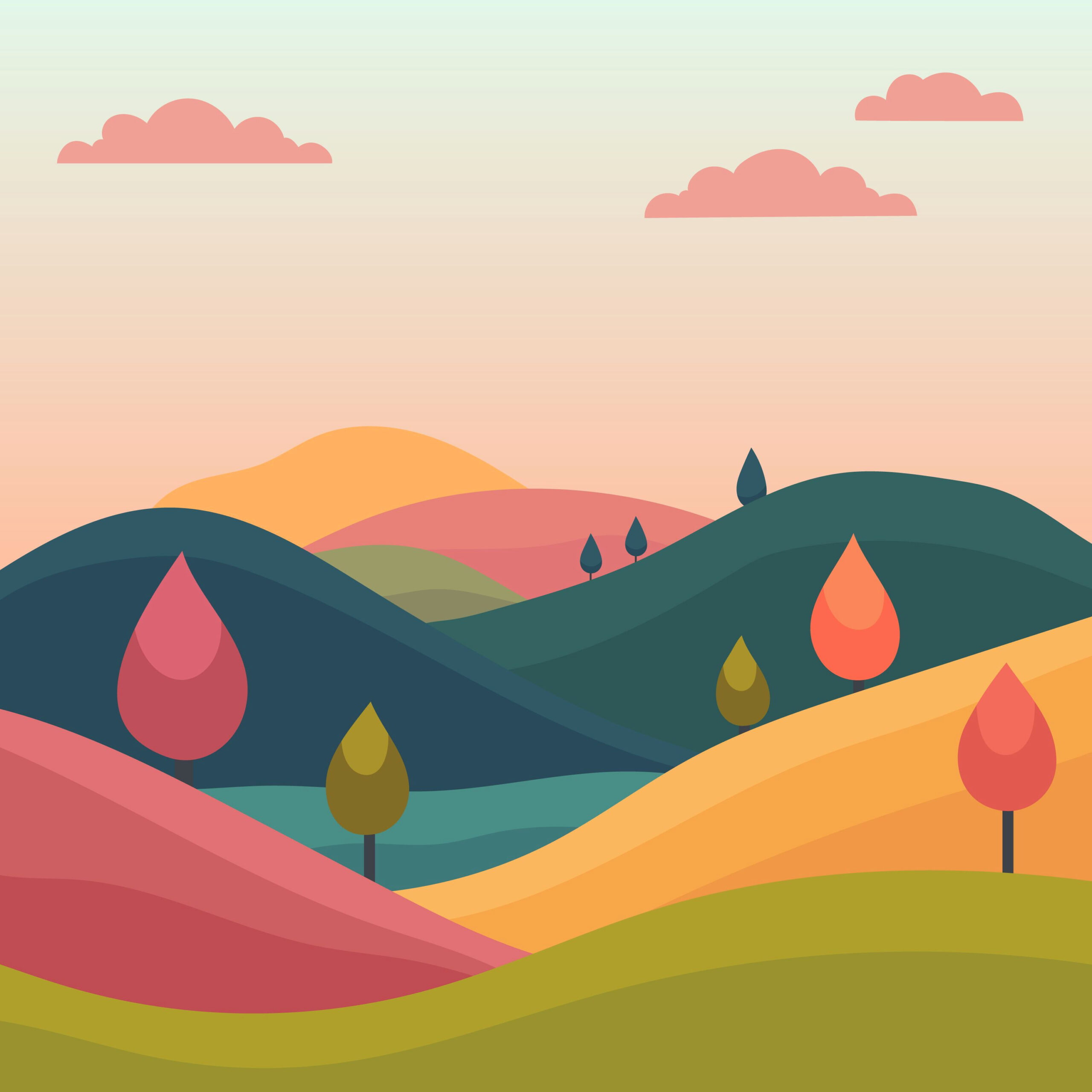 Vibrant Mountain Landscapes