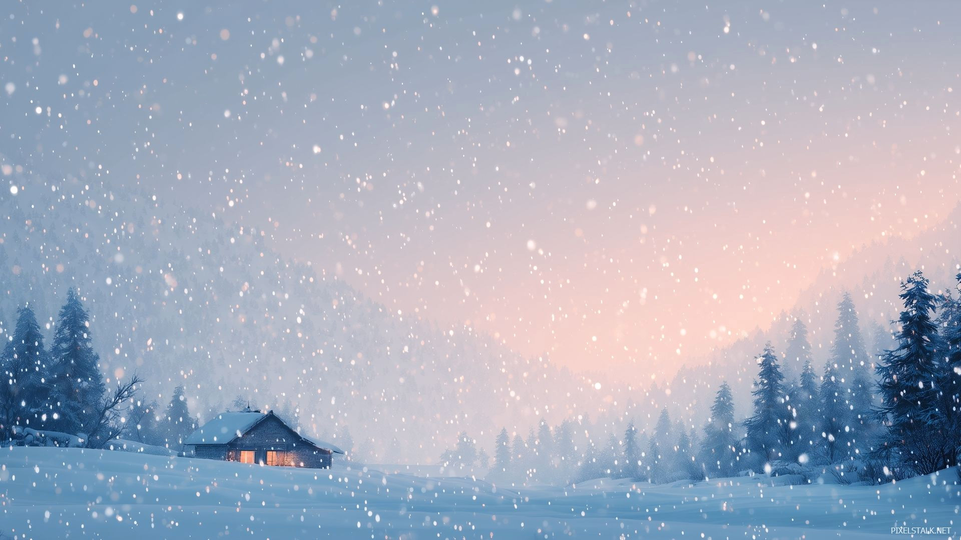 Cozy Cabin Winter Wonderland