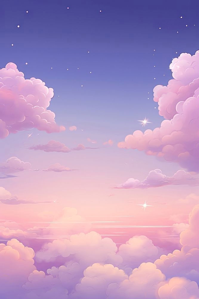 Dreamy Pastel Clouds in Whimsical Wonderland