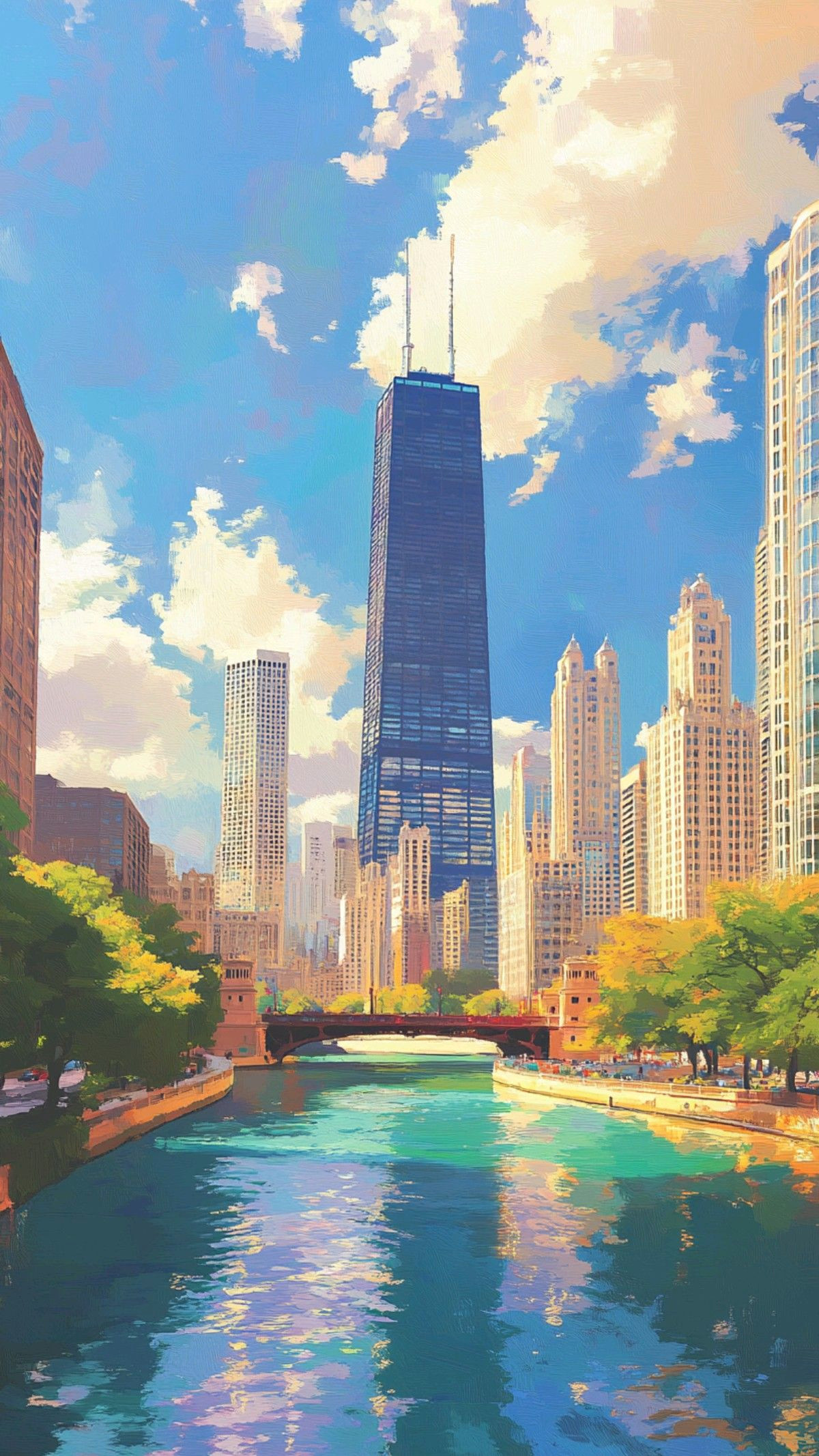 Chicago Downtown Daytime Cityscape