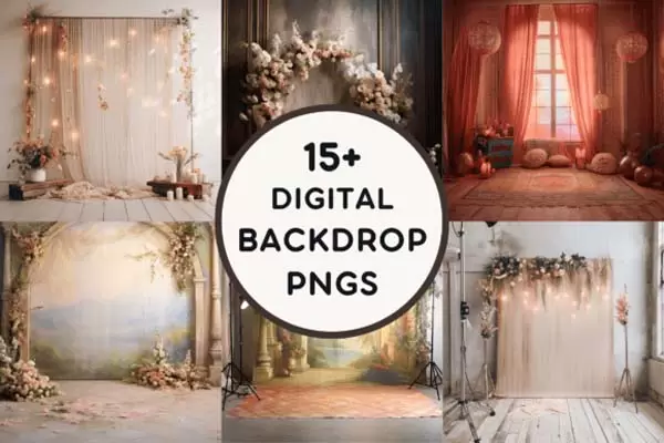 50 Stunning Digital Backdrop PNGs for Your Next Project