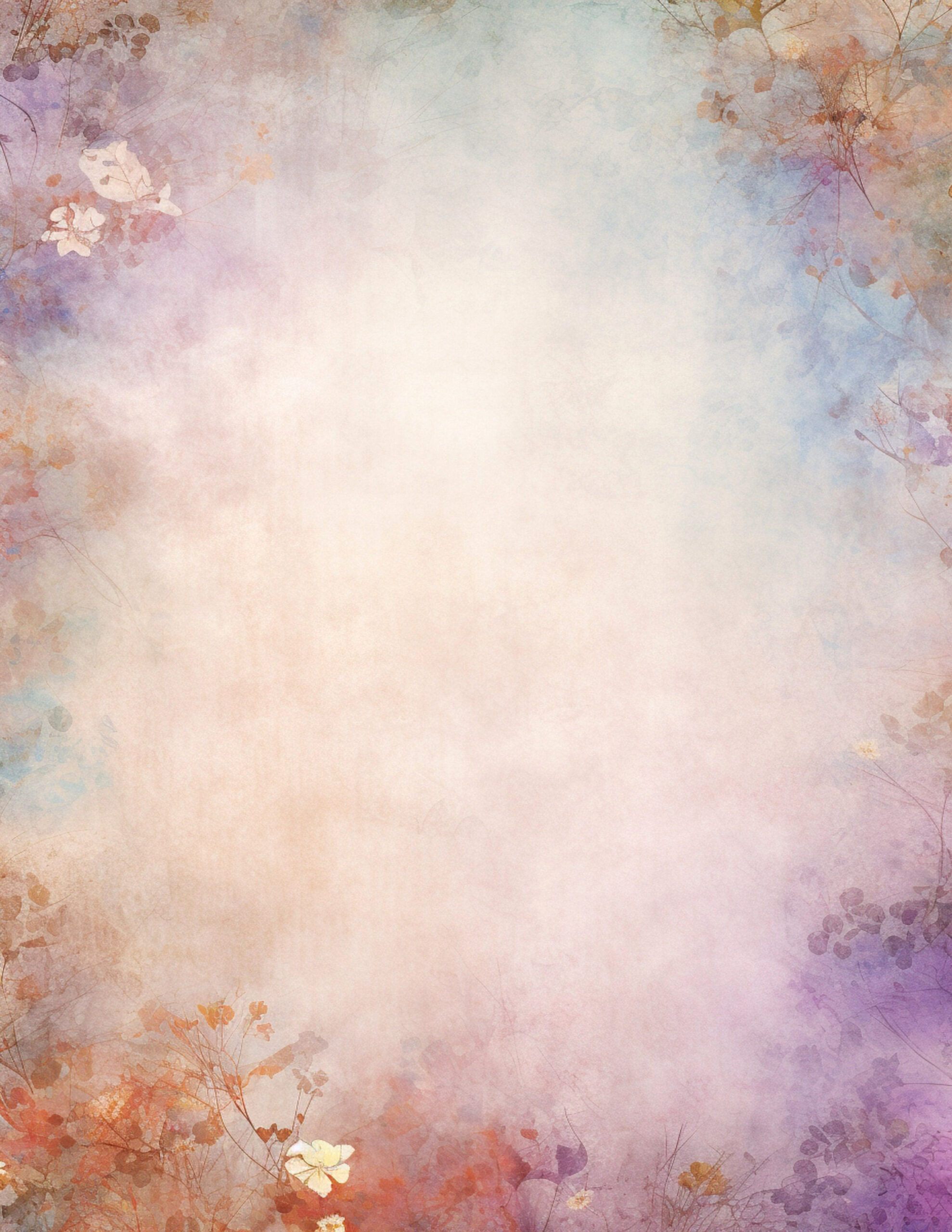 Download Beautiful Floral Writing Papers & Marble Templates