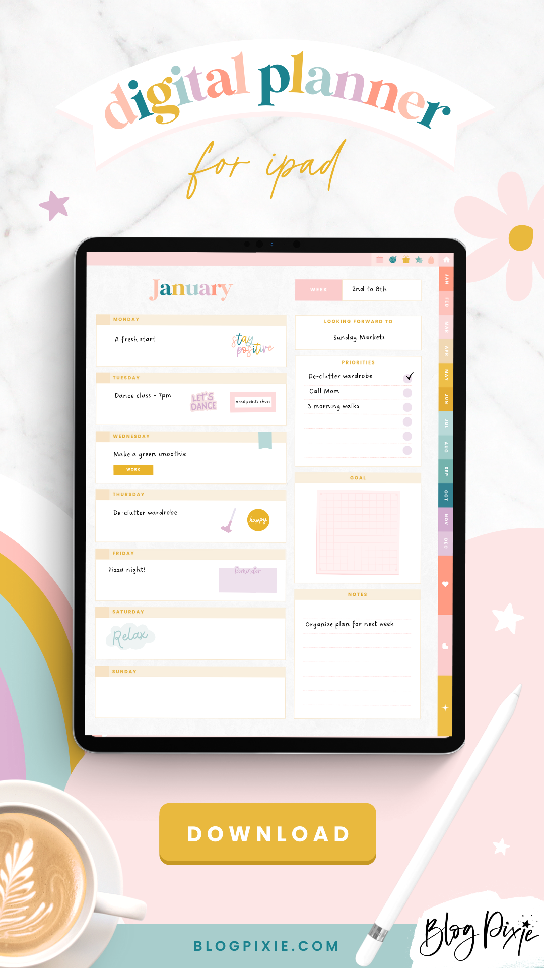 Boost Your Productivity with Aesthetic Digital Planners