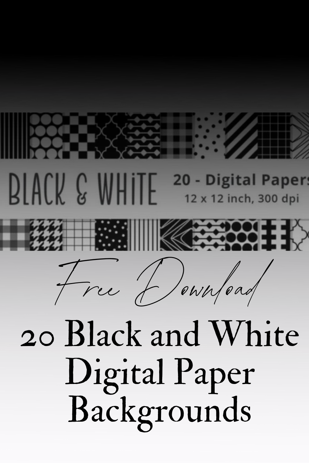 Elegant Black and White Backgrounds for Any Project