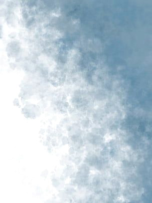 Free Minimalistic Blue Watercolor Wallpaper