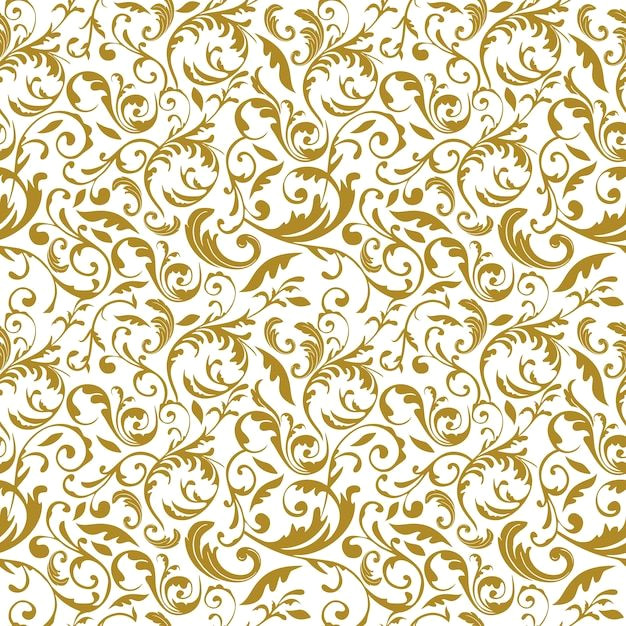 Elegant Floral Background — Seamless, Vintage Vector Design