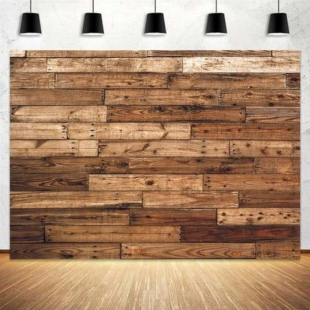 Rustic Wood Backdrop for Babies: 7x5ft Wooden Photo Shoot Background