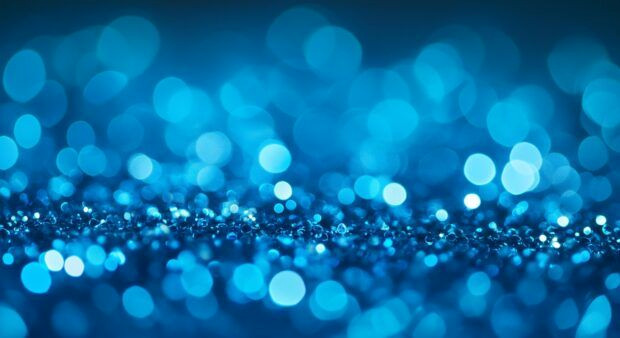 Dazzle Your Walls with Blue Glitter Magic