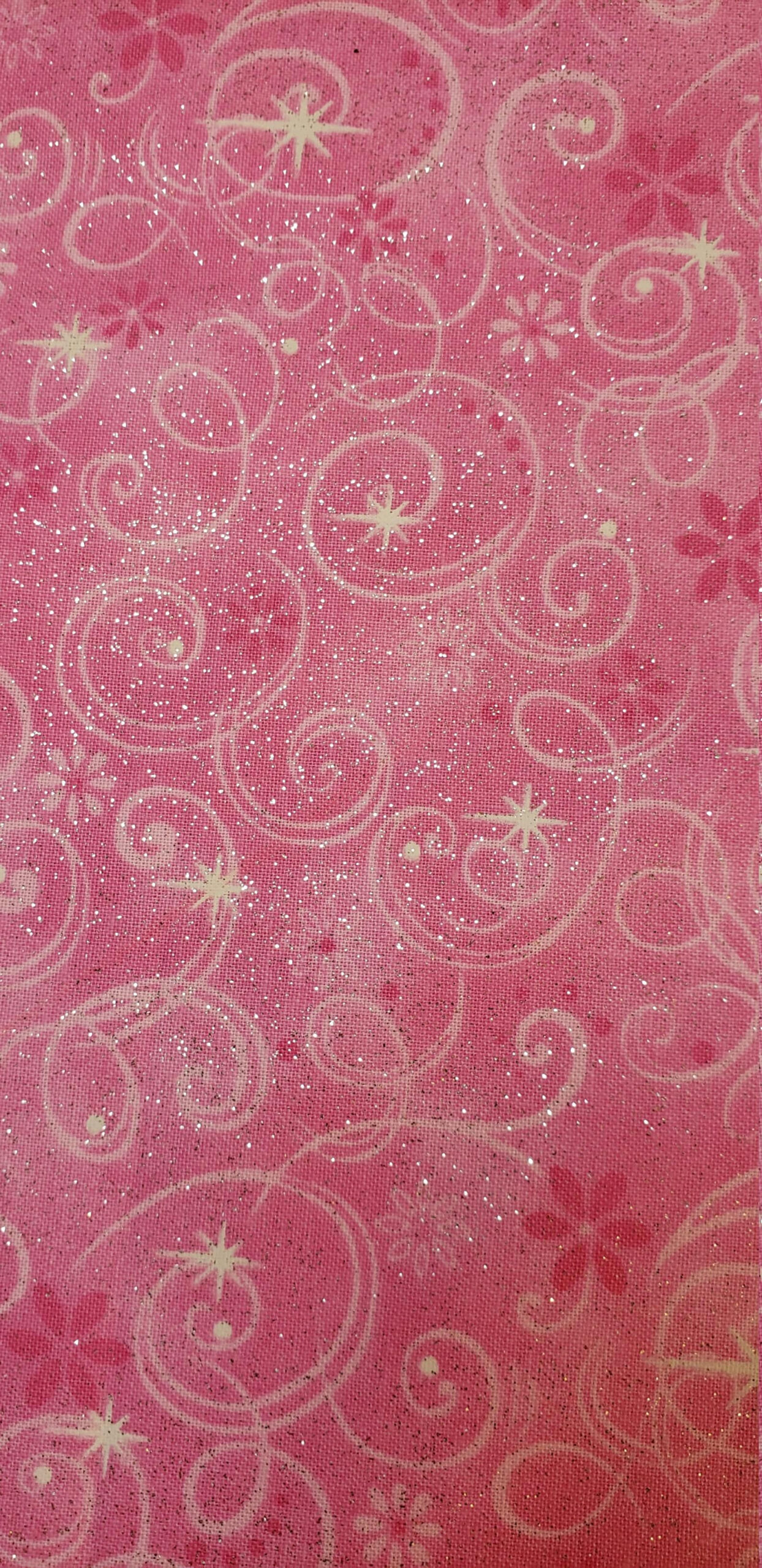 Add a Touch of Sparkle with These Vintage Pink Cotton Fabric Swirls