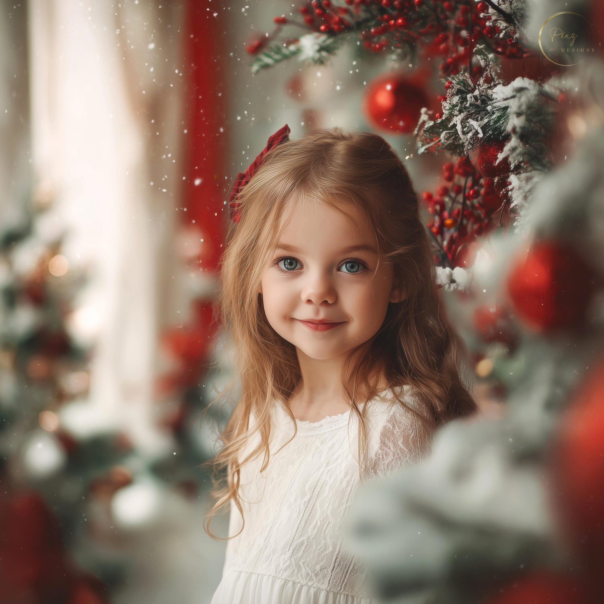 Festive Christmas Photo Studio Backdrop
