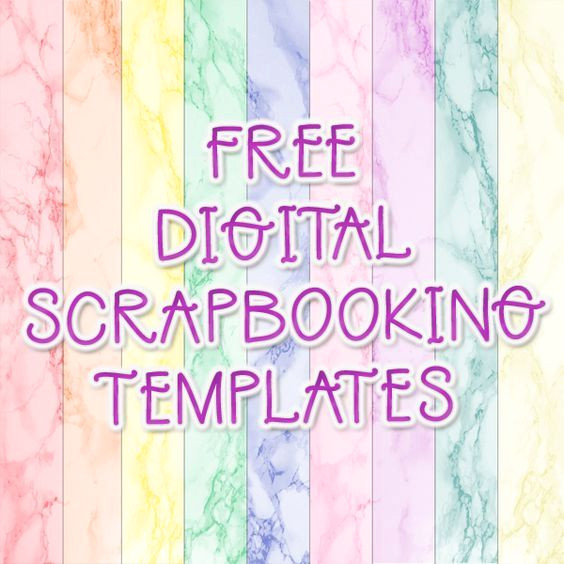 Instant Digital Scrapbooking Templates: 100s of Free Designs