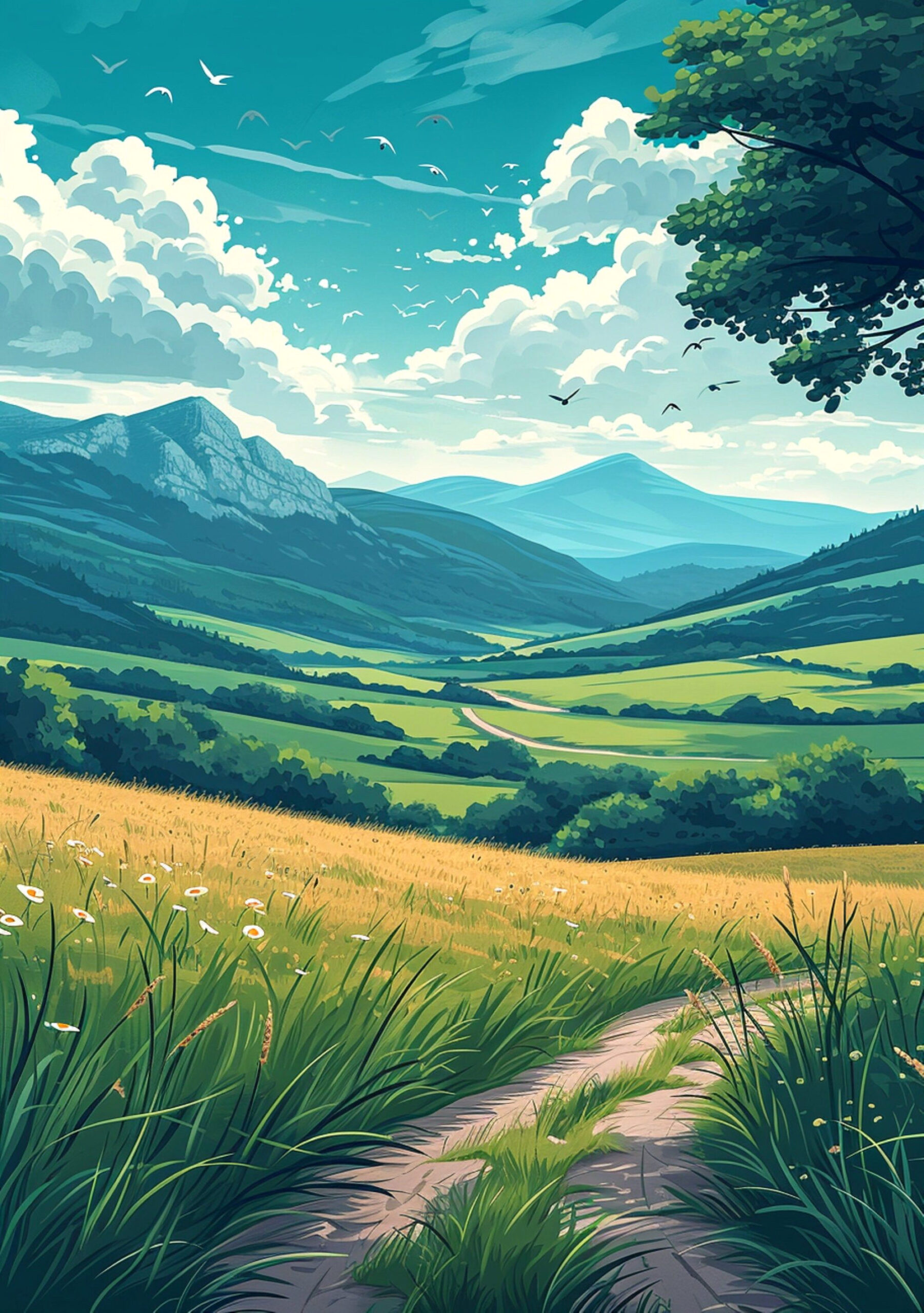 Download Your Enchanting Summer Landscape Art