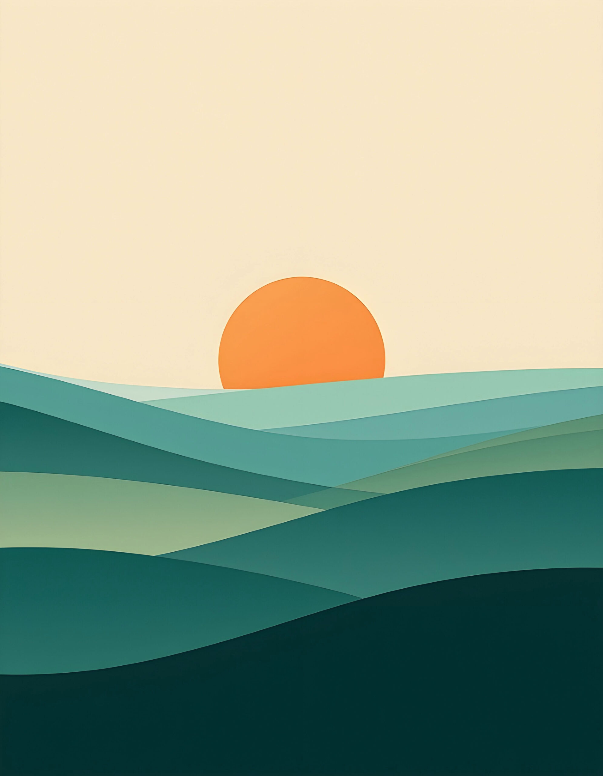 Stunning Minimal 4K Landscape Wallpaper