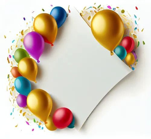 Free Birthday Balloons Background for Your Cards