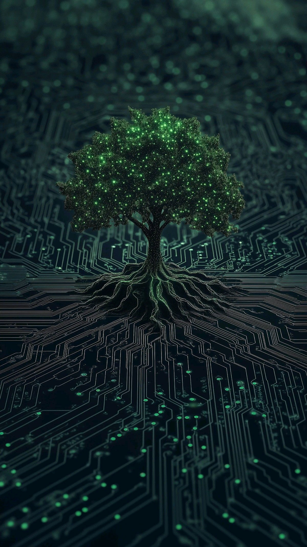 Electric Bloom: A Circuit Board Comeback to Nature