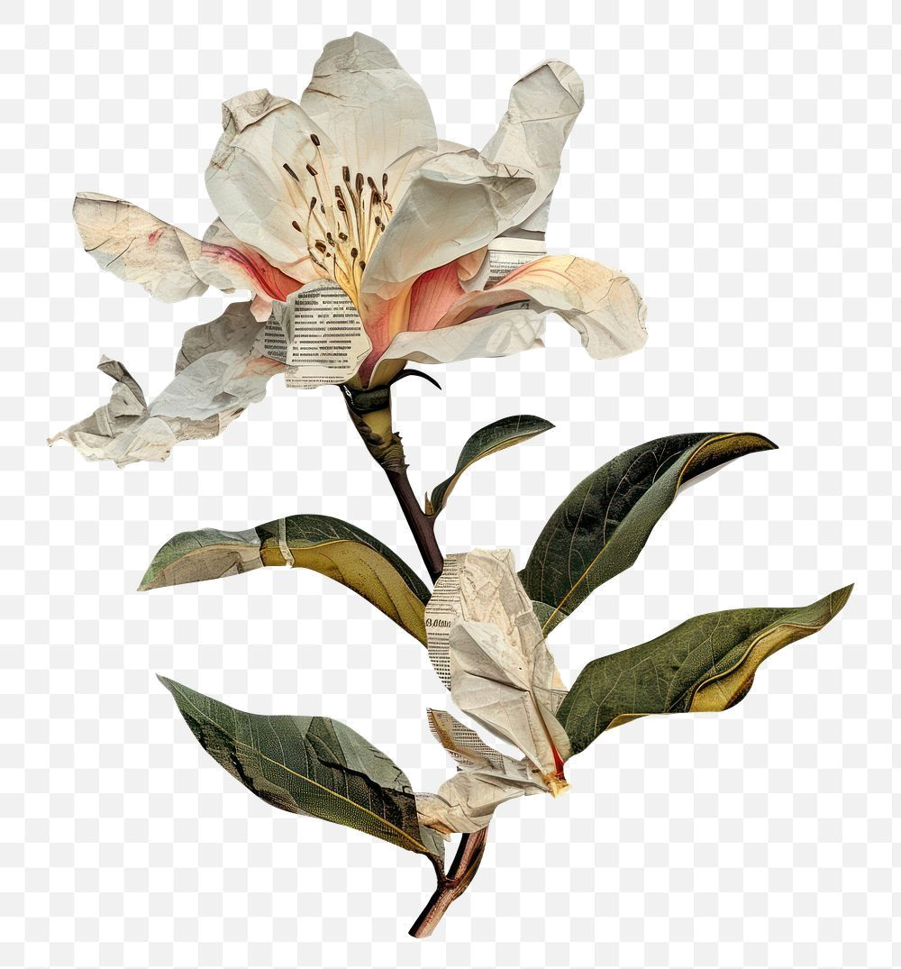 Bold Floral Art in PNG Format