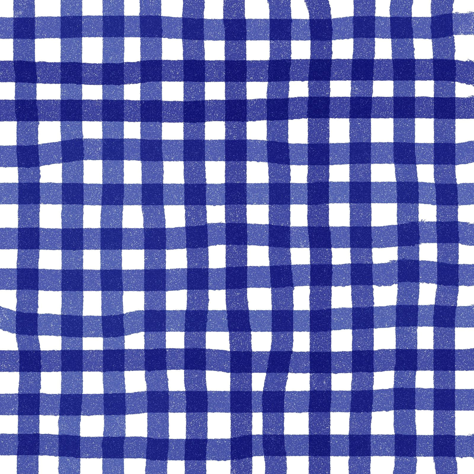 Navy Blue Gingham Perfection: 1-Click Hand-Drawn Background
