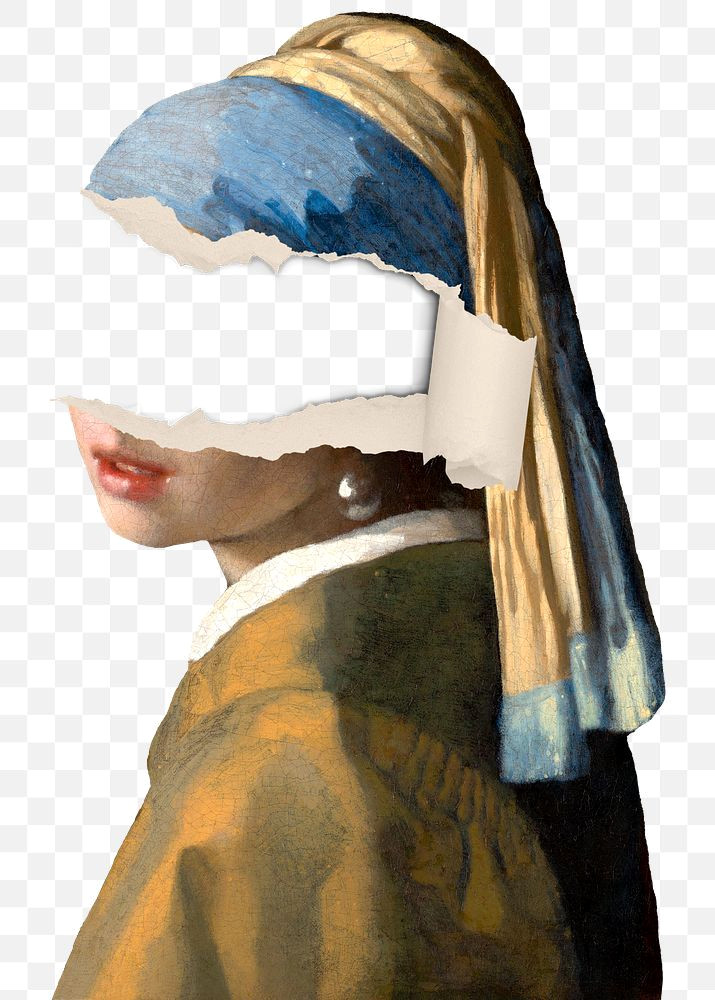 Famous Art Remixed: Pearl Earring Sticker