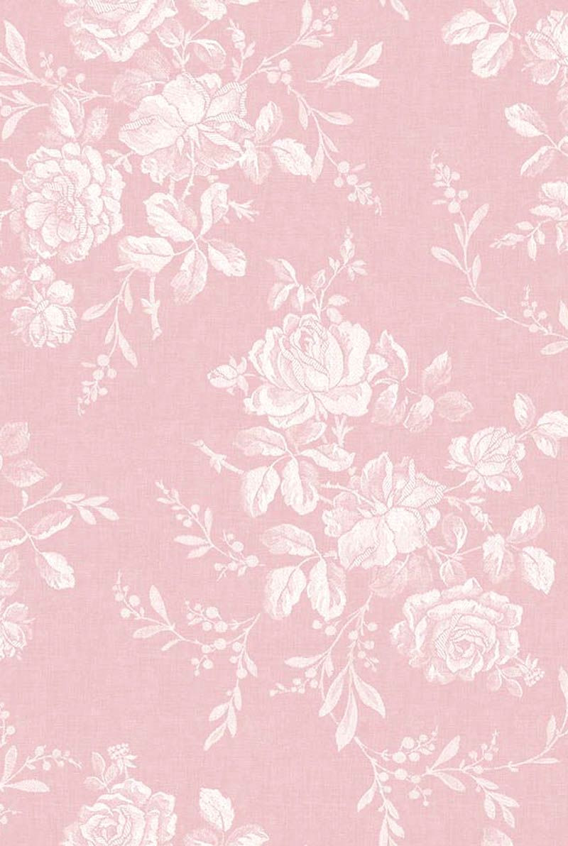 Blush Bloom Background: Shabby Chic Floral Wallpaper