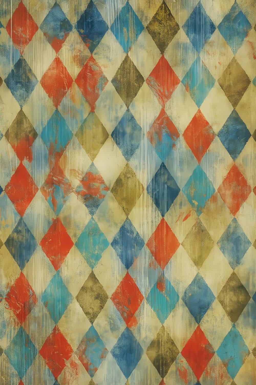 Vibrant Vintage Diamond Backdrops for Unforgettable Portraits