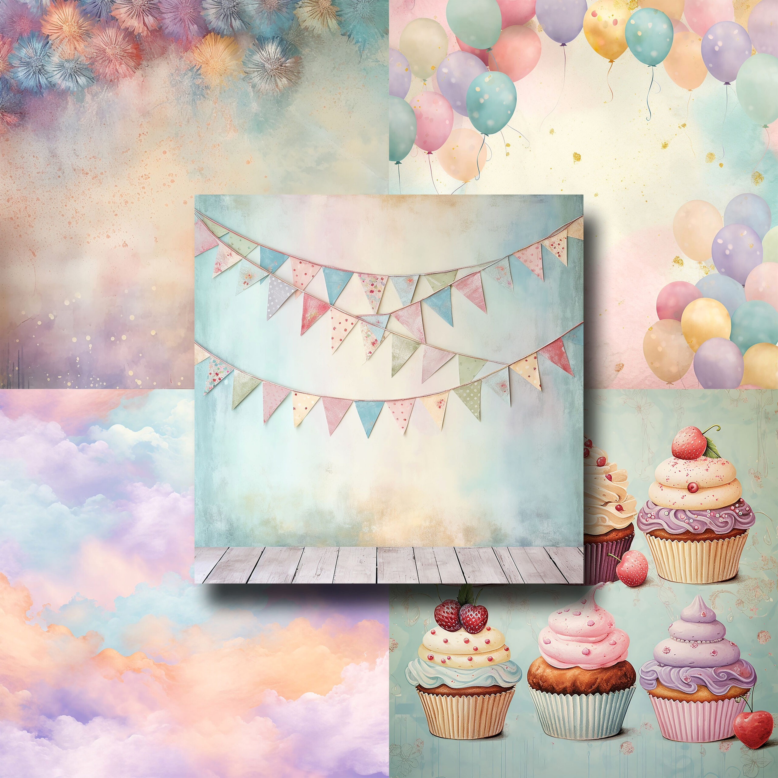 Sweet Pastel Birthday Scrapbook Kit