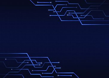 Tech Circuit Boom: Free Abstract Blue Wallpaper