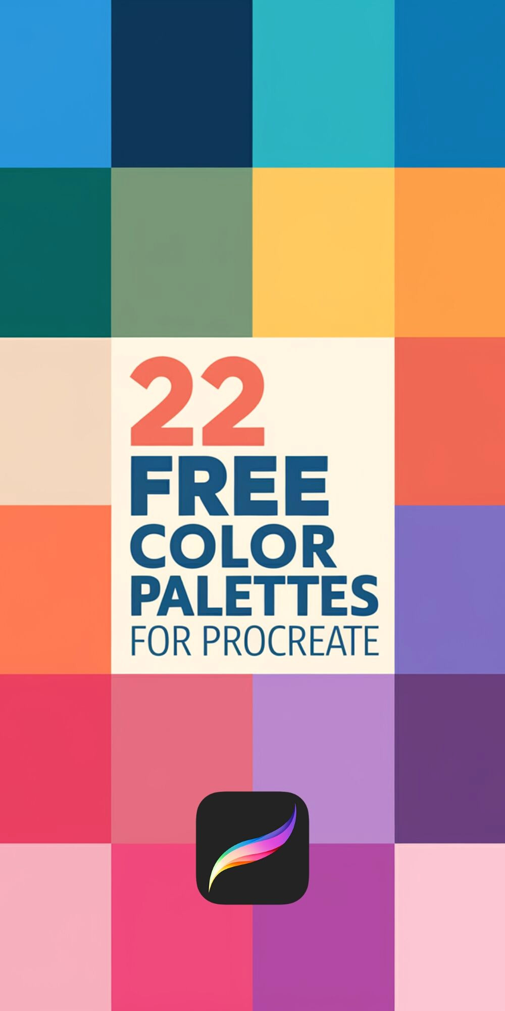 Unlock 22 Free Procreate Color Palettes