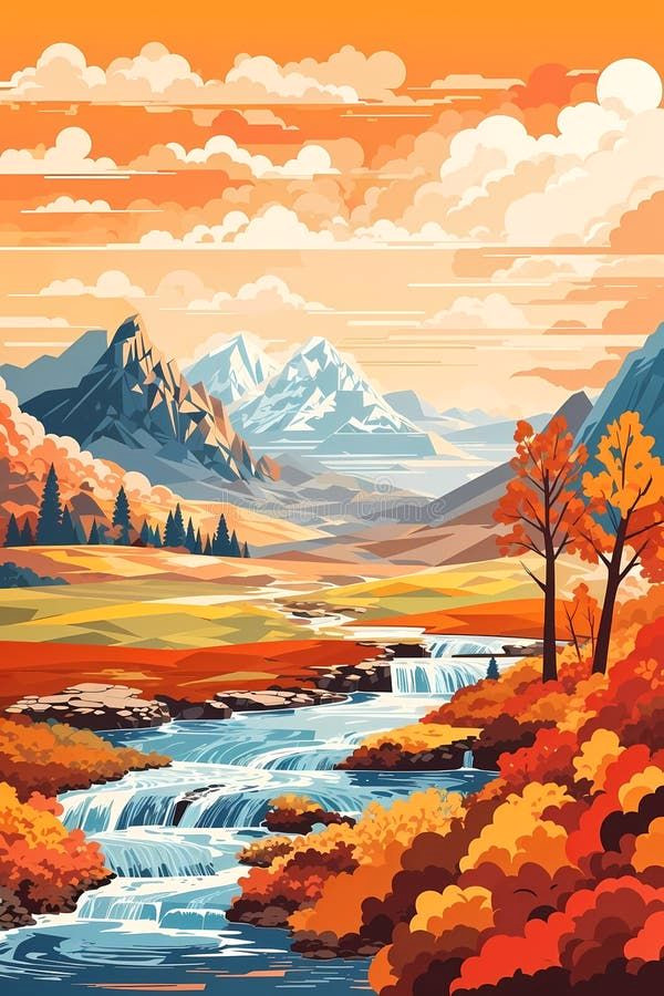 10 Royalty-Free Landscape Illustrations