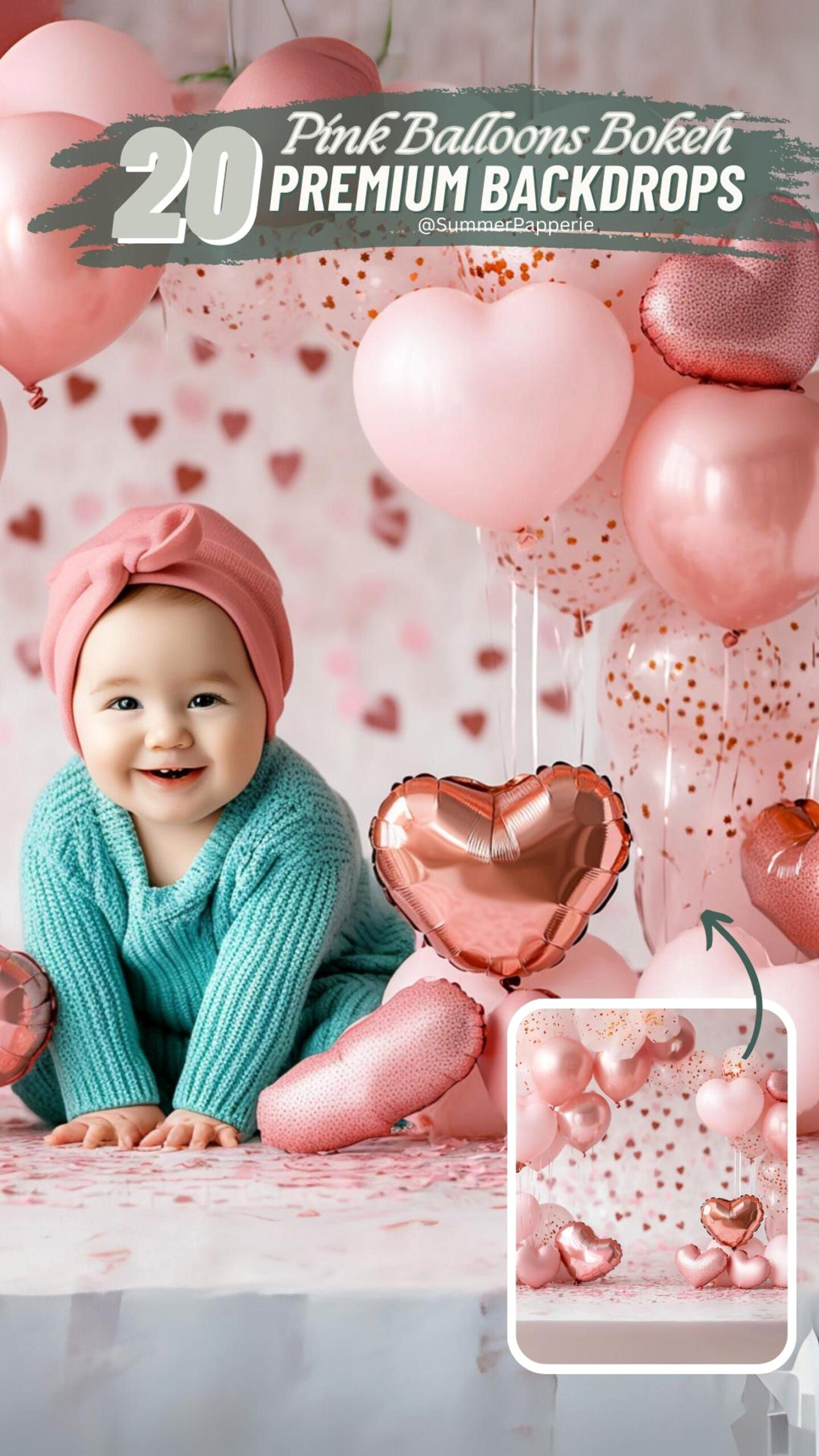 Pink Balloon Backdrop: Easy Heart-Shaped Valentine’s Day Photos