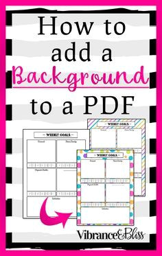 Instantly Add Backgrounds to Your PDFs & Printables