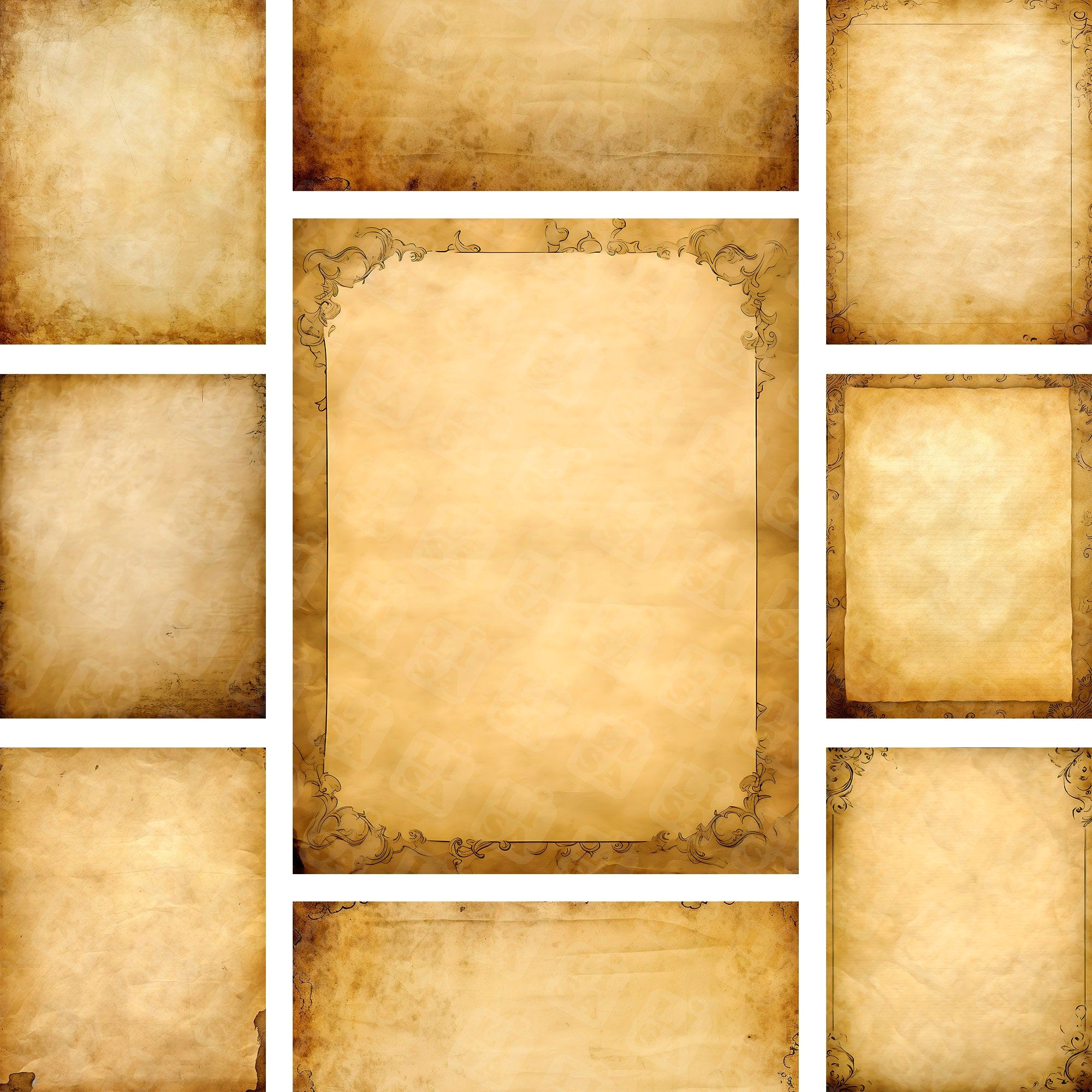 Vintage Parchment Textures for Your Art Projects