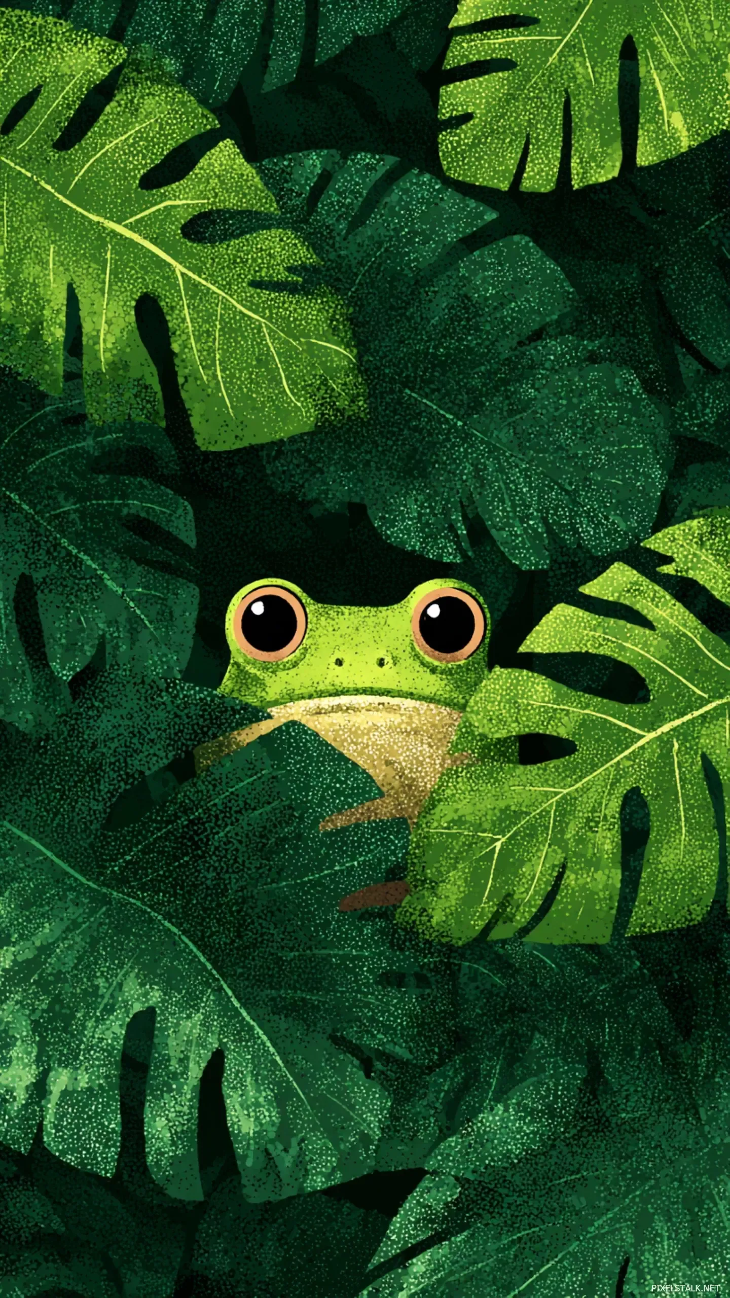 Vibrant Frog Phone Wallpaper