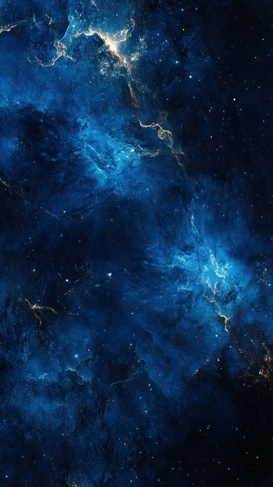 Cosmic Blue Wallpaper: Dark Blue Background for iPhone & Mobile