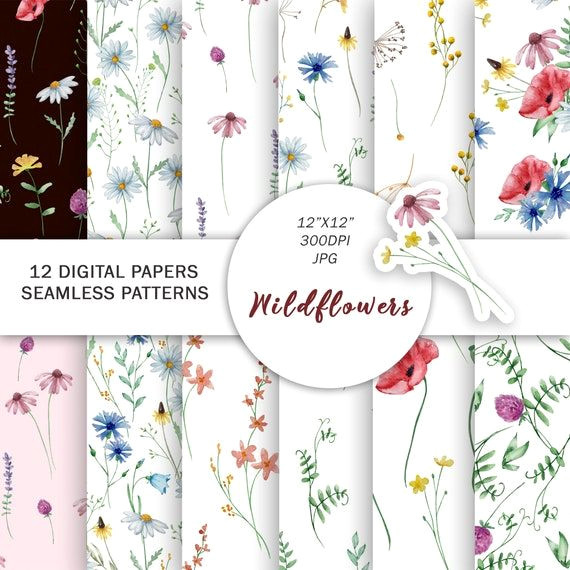 Free Wildflower Floral Prints to Brighten Your Design