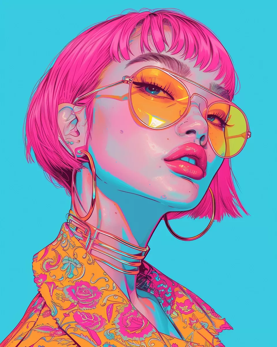 Sassy Pink Hair, Bright Summer Vibes