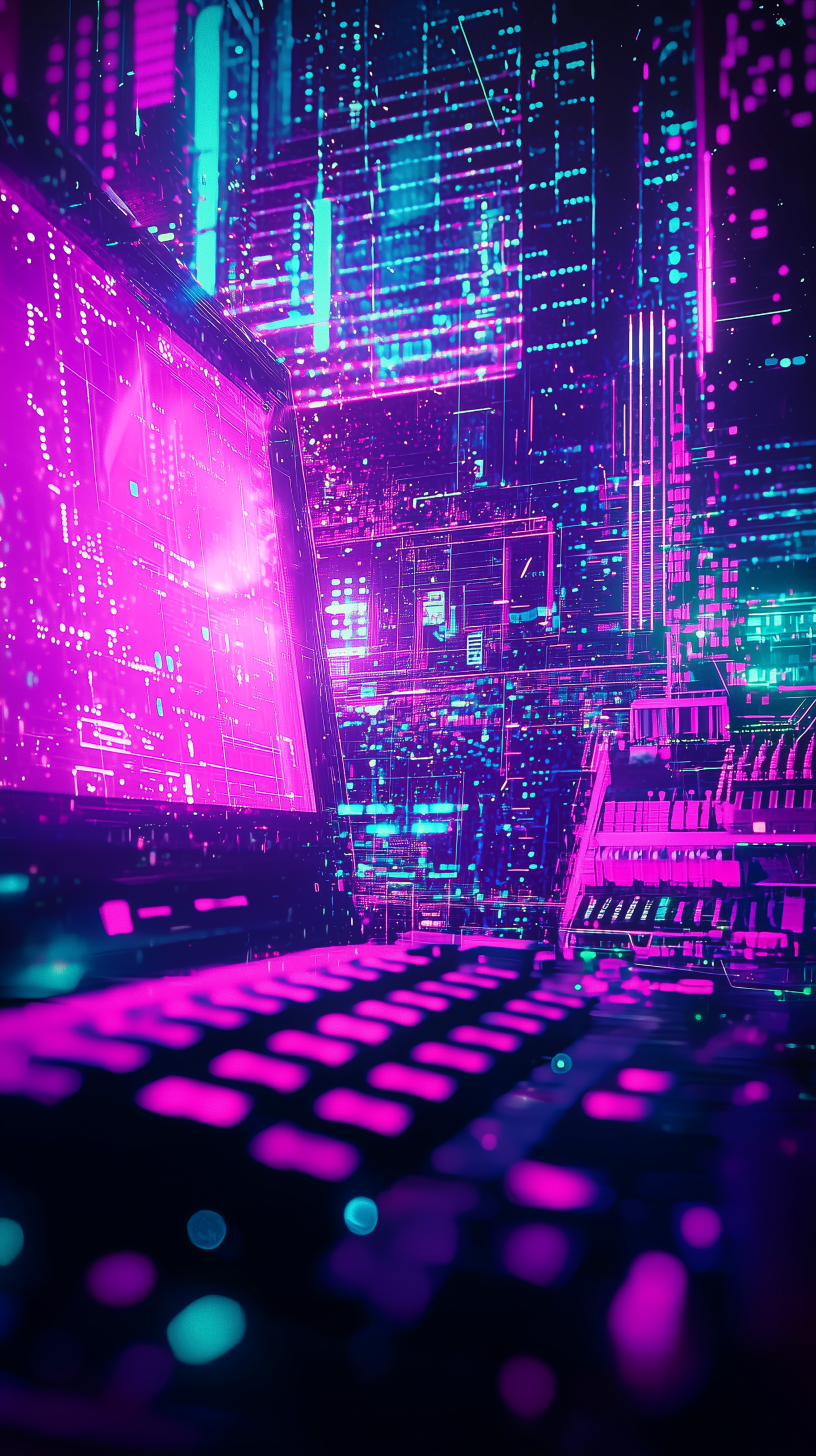 Add a Blast of Neon to Your iPhone with Retro-Pixel Wallpaper