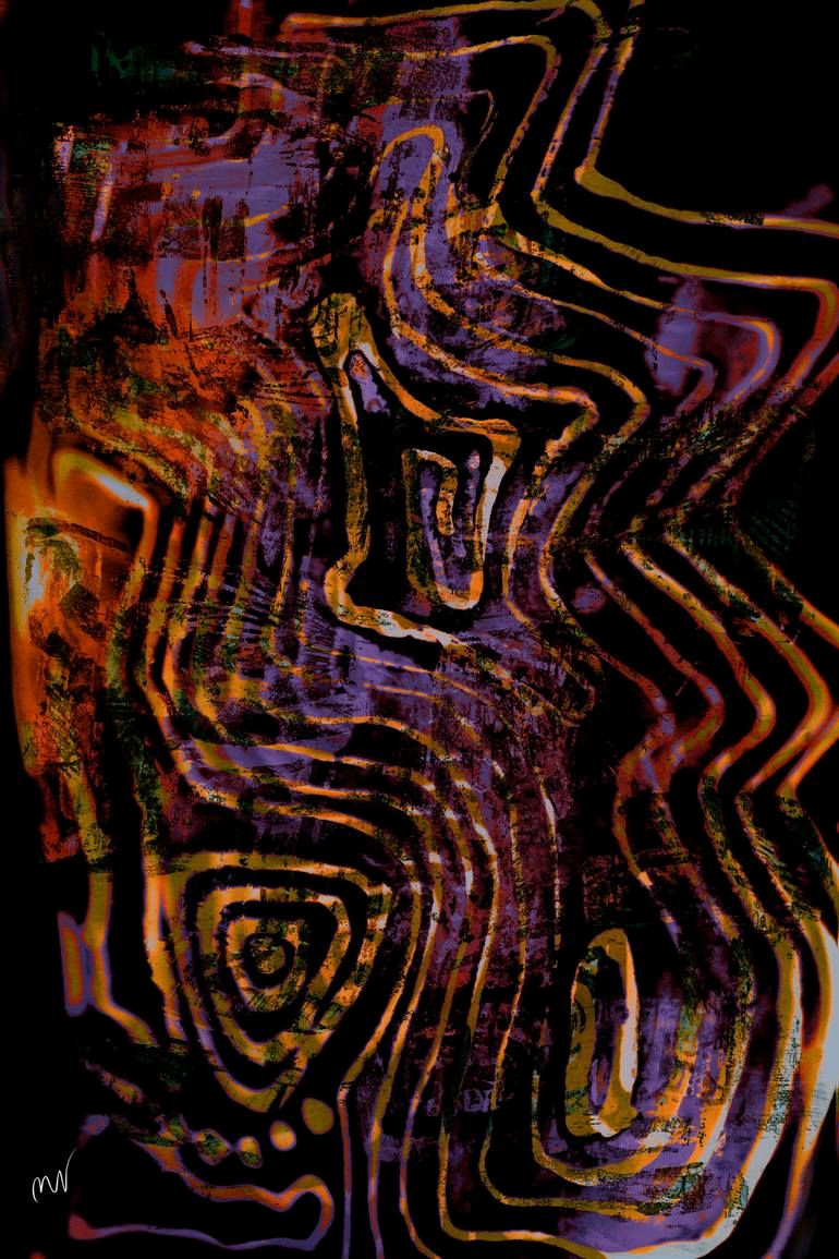 Vibrant Digital Art: Stunning Abstract Original Painting — 16×24 in