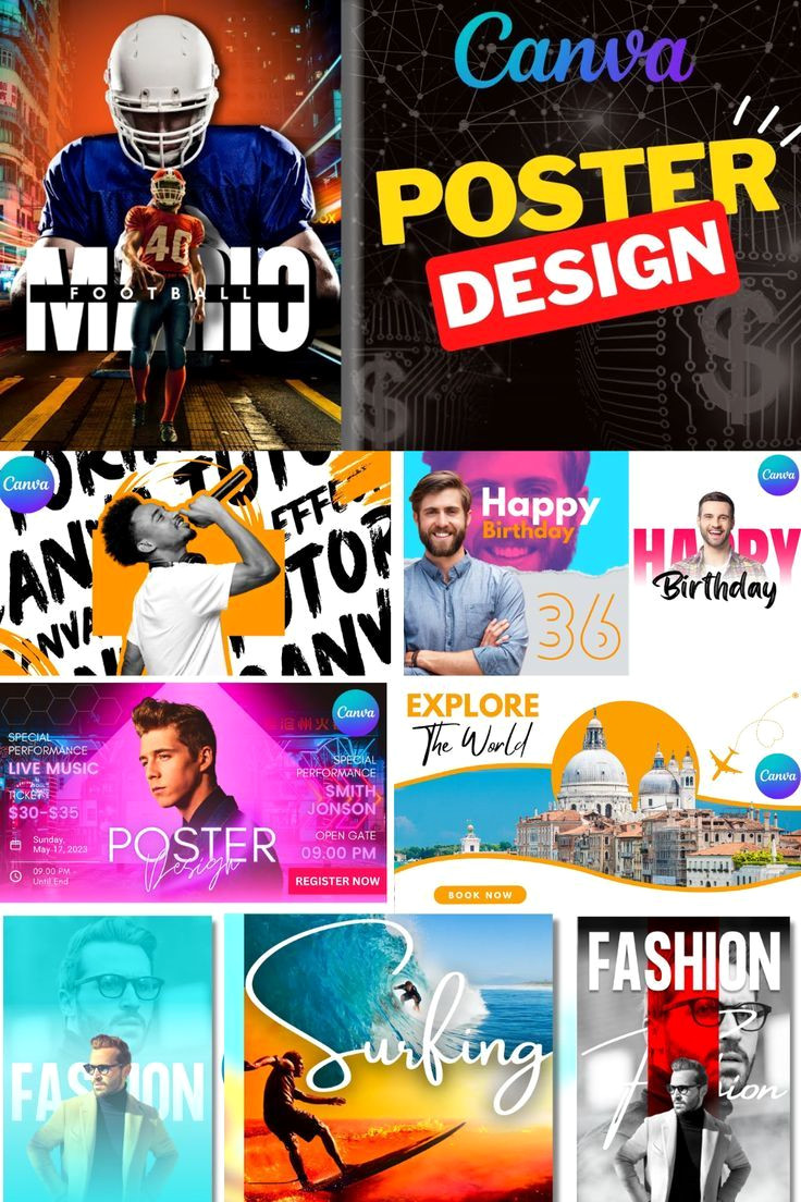 100 Free Canva Posters to Elevate Your Graphic Design