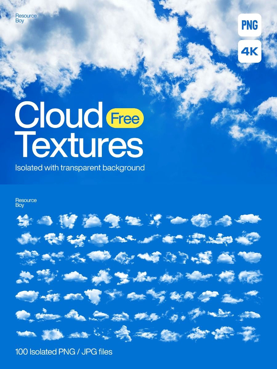 Unleash 100 Stunning Cloud Textures Absolutely Free