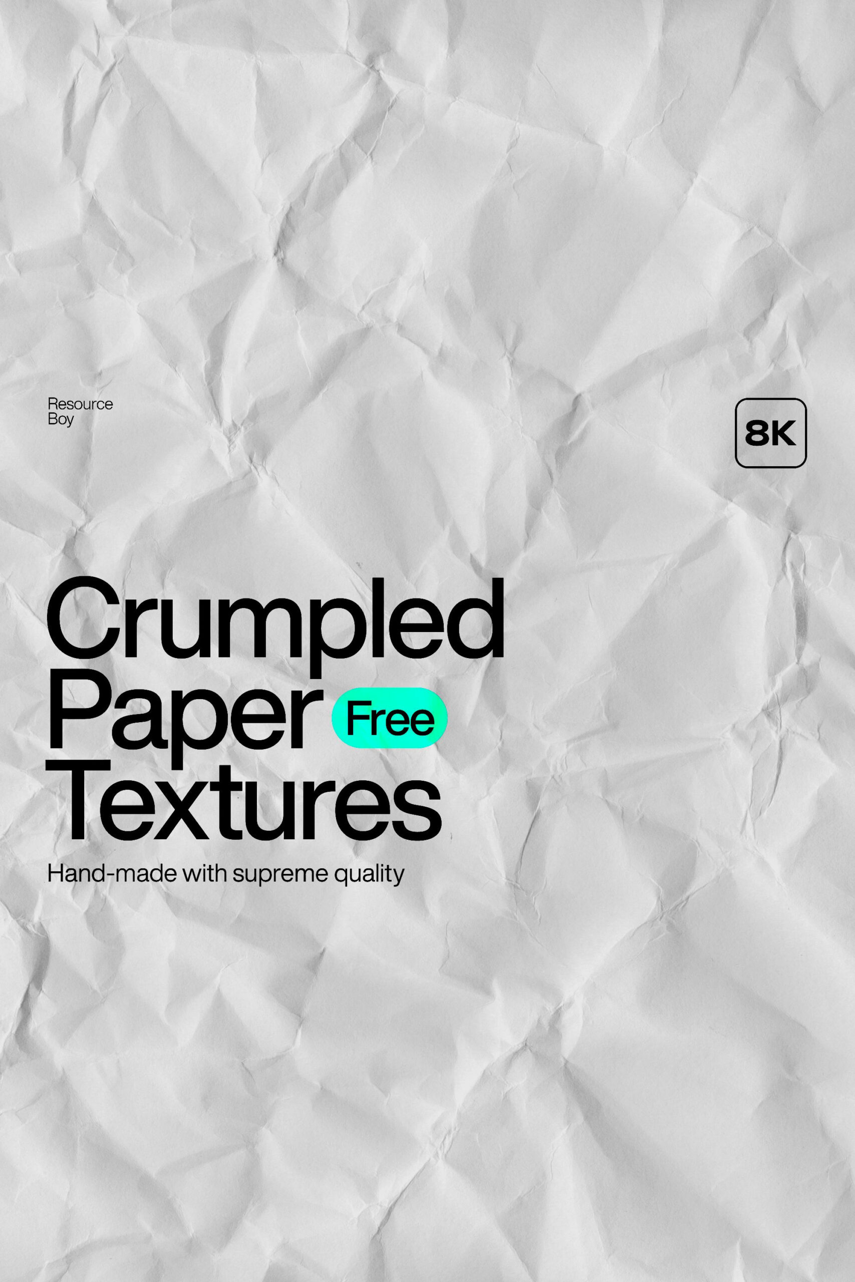 Free Crumpled Paper Textures for Instant 8K Boost