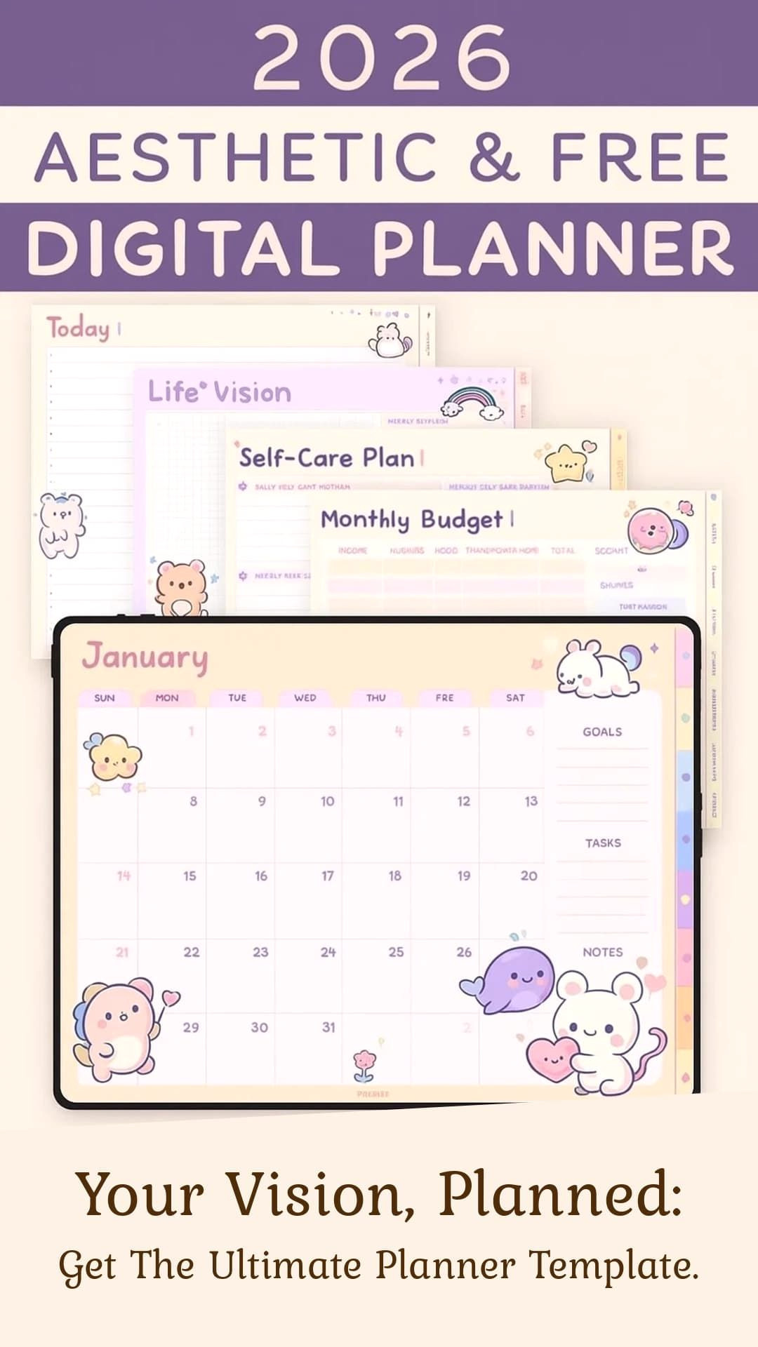Create Your Dream Year with a Charming Monthly Planner