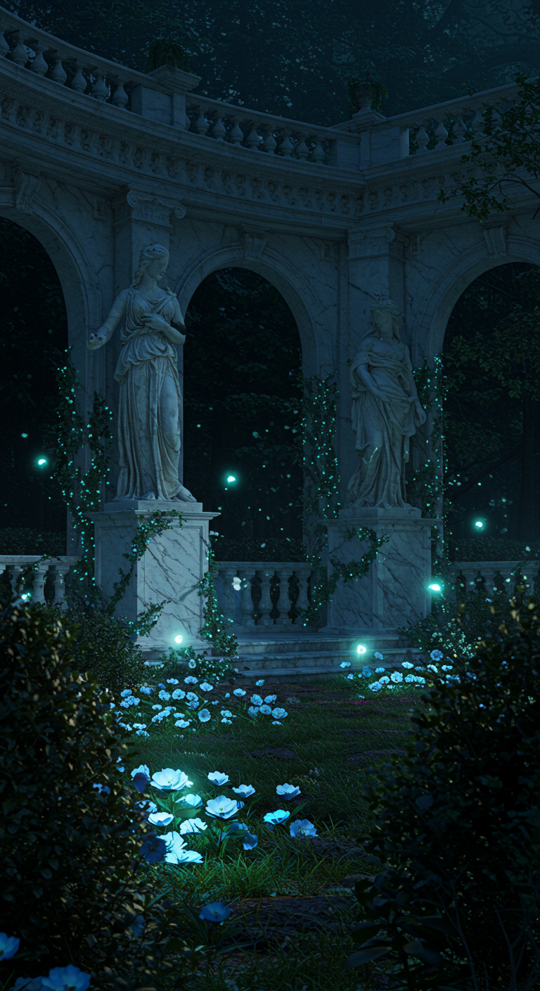 Shadows Beckon in the Haunted Garden